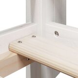  Pograd s streho bel 90x190 cm trdna borovina, (21243059) | Shoptok.si