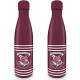 HARRY POTTER Kovinska steklenica za pijačo Hogwarts Crest & Stripes 540 ml - uradno blago, (21408876)