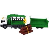 Truck With Crane Friction Drive Sounds Green Wood 1:16 Slike