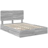  Postelja s shranjevanjem z vzglavjem Siva Sonoma 150 x 200 cm, (5000106656) | Shoptok.si