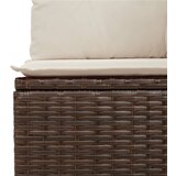  8-dijelni set vrtnih sofa s jastucima smeđi od poliratana | shoptok.hr