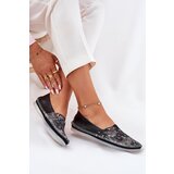 Maciejka Leather Ballet Flats With Pattern | ePonuda.com