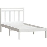  Okvir za krevet od masivne borovine bijeli 100 x 200 cm | shoptok.hr