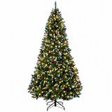  Umjetno božićno drvce sa šarkama 240 cm 300 LED lampica | shoptok.hr