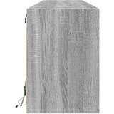 vidaXL Zidni TV ormarić s LED svjetlima siva boja hrasta 180x31x45 cm | shoptok.hr