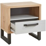 XORA nočna omarica, siva, barve hrasta | Shoptok.si