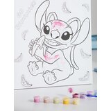 Sinsay Set za slikanje s platnom, kistom i bojama 10 pack Lilo & Stitch | shoptok.hr