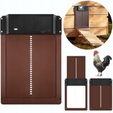  Elektronička automatska vrata za kokoš sa sumračnim senzorom 35x24cm smeđa Cijene