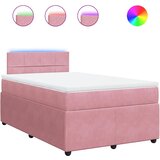 Box spring krevet s madracem ružičasti 120 x 200 cm baršunasti | shoptok.hr