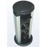  Komunikacioni stoni mini-stub na izvlačenje, visine 18cm od aluminijuma sa 4 slota za module 45x45mm (8M) NA2300DP180A | ePonuda.com