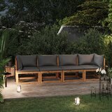  3057608 4-Seater Garden Sofa with Cushion Solid Acacia Wood (2x311856) Cijene