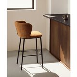Kave Home Oblazinjen barski stol v barvi terakote (višina sedeža 75 cm) Ciselia – | Shoptok.si