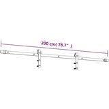  Klizna vrata s priborom za montažu 90 x 210 cm masivna borovina | shoptok.hr