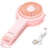 Aigostar Punjivi džepni ventilator 4,5W/3,7V 1200mAh USB ružičasta | Eponuda.com