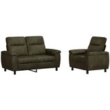  Set sofe 2 pcs Maslinasto zelena Umetnička suknja koža | shoptok.hr