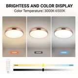  Immax NEO 07322L-LED prigušiva stropna svetiljka NEO LITE SEMPLICI 60W/230V pr.60cm bakarna+daljinski upravljač | Eponuda.com