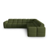 Micadoni Home zelena kotna sedežna garnitura lisa | Shoptok.si