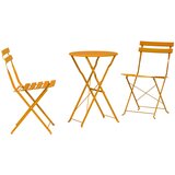 vidaXL Bistro set od 3 dijela, boja senfa, čelik | shoptok.hr
