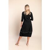 Fenzy Midi Haljina S 3/4 Rukavima, Crna | shoptok.hr