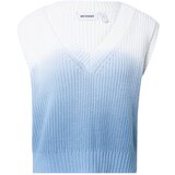 Weekday Pulover 'Poppy' svetlo modra / bela | Shoptok.si