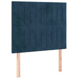 Maison Chic Posteljno vzglavje - Vzglavna omarica 2 kosa temno modro 90x5x78/88 cm žamet, (22077232) Cene
