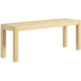 Nesta 2-sedežna lesena klop, podeželski slog, borov les, naravna barva, 120 x 33 x 45 cm, nosilnost 240 kg, (5000493464) | Shoptok.si