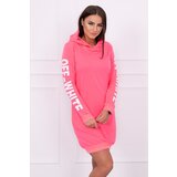 Kesi Dress Off White pink neon Cene