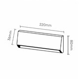 led svetiljka JM-047 zidna 4W 4000K IP65 siva | ePonuda.com