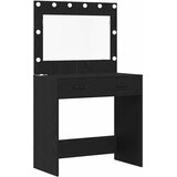  Toaletni stol s ladicama 3 pcs Crni hrast Konstruirano drvo | Eponuda.com