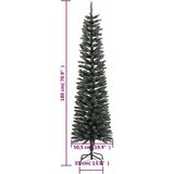  Umjetno usko božićno drvce sa stalkom zeleno 180 cm PVC | Eponuda.com