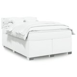 The Living Store Box spring postelja z vzmetnico bel 140x200 cm umetno usnje - Box Spring Postelja, (21428089) Cene