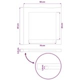  Pravokutni stolni vrh 90 x 40 x 3 cm Pravokutni - Bijela 90 x 55 x 3 5 cm Živi rub 2 strane | shoptok.hr