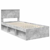  Krevetna konstrukcija Beton 90 x 200 cm Konstruirano drvo | shoptok.hr