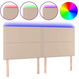  Posteljno vzglavje kapučino 180x5x118/128 cm umetno usnje, (20954191) | Shoptok.si