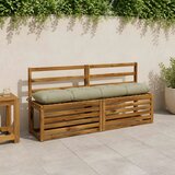  Jastučići za klupe VIANEN 2 kom. 100% poliester Svijetlo zelena - Svijetlo zelena 140 x 30 x 12 cm | shoptok.hr