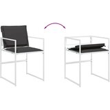  9-dijelni vrtni blagovaonski set s jastucima bijeli tekstilena | shoptok.hr