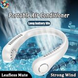 Venisymlis Prenosni Viseči Ovratni Ventilator Brez Listov Lazy Usb Za Ponovno Polnjenje Majhen Ventilator, (22070422) | Shoptok.si