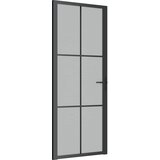  Unutarnja vrata 83 x 201,5 cm crna od mat stakla i aluminija | Eponuda.ba