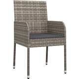  11-dijelni vrtni blagovaonski set crno-sivi od poliratana | shoptok.hr