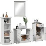  Set namještaja za kupaonicu s ladicama 4 pcs Antič White | shoptok.hr