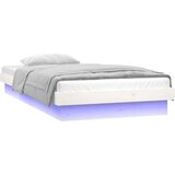  Posteljni okvir LED bel 90x190 cm trden les, (20903782) | Shoptok.si