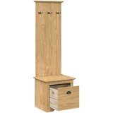  Ormar za hodnik s ladicama BODO Medeno smeđa 50 x 40 x 156,7 cm | shoptok.hr