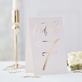 Ginger Ray® kartonske tablice s brojevima za stol 1-12 gold | shoptok.hr