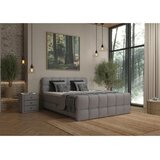 Premium Living Postelja Boxspring Brisbane, Siva, 160x220 | Shoptok.si