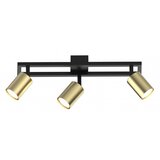 Mitea Lighting Spot lampa crno-zlatna Max.35W 3xGU10 M190430 | Eponuda.com