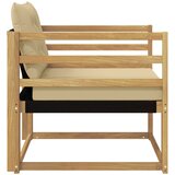  Set vanjskih sofa Čvrsto drvo akacije i Textilene Bijela | Eponuda.com