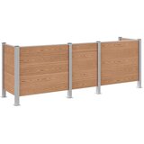  Ograja za koš za smeti Rjava 315 x 85 x 115 cm Aluminij in WPC, (5000241903) | Shoptok.si