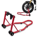 Shumee Nosilec sprednjega kolesa za motorno kolo, 250 kg, rdeče gumijasto stojalo, (21227921) | Shoptok.si