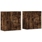  Komoda 2 kom boja dimljenog hrasta 79x38x80cm konstruirano drvo | Eponuda.com