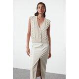 TRENDYOLMILLA ženski duks Twoaw25Ye00040, Stone-Beige | Eponuda.com